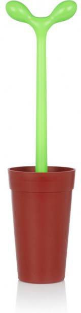 MSV Toiletborstel/pedaalemmer/zeeppompje set Moods - appel/lime groen