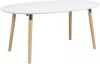 24Designs Uitschuifbare Ovale Eettafel Jassmin L170/270 Cm Wit Tafelblad online kopen