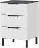 Germania Nachtkastje Gw california 41x40x60 Cm Wit En Marmerkleurig online kopen