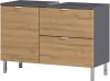 Germania Wastafelonderkast GW Mauresa 34x80x56 cm grafiet eikenkleurig online kopen