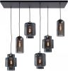 Highlight Hanglamp Fantasy Moderno 6 Lichts L 100 X B 35 Cm Rook Zwart online kopen