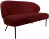 Leitmotiv Sofa Puffed 143 X 65 Cm Fluweel Rood/bruin online kopen