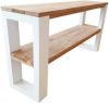 Wood4you Side table New Orleans Roasted wood 190Lx78HX38D cm online kopen