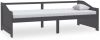VidaXL Bedbank 3 zits massief grenenhout donkergrijs 90x200 cm online kopen