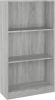 VidaXL Boekenkast 60x24x109 cm bewerkt hout grijs sonoma eikenkleurig online kopen