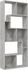 VidaXL Boekenkast 67x24x161 cm spaanplaat betongrijs online kopen