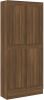 VidaXL Boekenkast 82, 5x30, 5x185, 5 cm bewerkt hout bruineikenkleurig online kopen