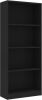 VidaXL Boekenkast met 4 schappen 60x24x142 cm bewerkt hout zwart online kopen