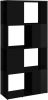 VidaXL Boekenkast/kamerscherm 60x24x124, 5 cm hoogglans zwart online kopen
