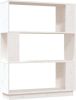 VidaXL Boekenkast/kamerscherm 80x25x101 cm massief grenenhout wit online kopen
