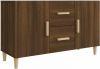 VidaXL Dressoir 100x36x60 cm bewerkt hout bruineikenkleurig online kopen