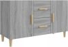 VidaXL Dressoir 100x36x60 cm bewerkt hout grijs sonoma eikenkleurig online kopen