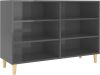 VidaXL Dressoir 103, 5x35x70 cm spaanplaat hoogglans grijs online kopen