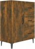 VidaXL Dressoir 69, 5x34x90 cm bewerkt hout gerookt eikenkleurig online kopen