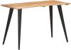 VidaXL Eettafel met natuurlijke randen 120x60x75 cm massief acaciahout online kopen