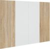 VidaXL Hoofdbord 120x1, 5x80 cm bewerkt hout wit en sonoma eikenkleurig online kopen
