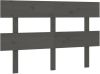 VidaXL Hoofdbord 124x3x81 cm massief grenenhout grijs online kopen