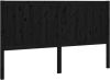 VidaXL Hoofdbord 125, 5x4x100 cm massief grenenhout zwart online kopen