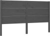 VidaXL Hoofdbord 141x4x100 cm massief grenenhout grijs online kopen