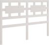 VidaXL Hoofdbord 155, x4x100 cm massief grenenhout wit online kopen