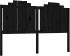 VidaXL Hoofdbord 166x4x110 cm massief grenenhout zwart online kopen