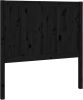VidaXL Hoofdbord 80, 5x4x100 cm massief grenenhout zwart online kopen