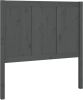 VidaXL Hoofdbord 95, 5x4x100 cm massief grenenhout grijs online kopen