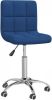 VidaXL Kantoorstoel draaibaar stof blauw online kopen