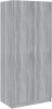 VidaXL Kledingkast 80x52x180 cm bewerkt hout grijs sonoma eikenkleurig online kopen