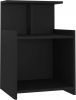 VidaXL Nachtkastje 40x35x60 cm spaanplaat zwart online kopen