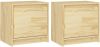 VidaXL Nachtkastjes 2 st 40x30, 5x40 cm massief grenenhout online kopen