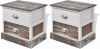 VidaXL Nachtkastjes shabby chic 2 stuks online kopen
