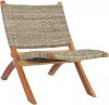 VidaXL Relaxstoel natuurlijk kubu rattan en massief mahoniehout online kopen