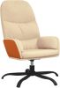 VIDAXL Relaxstoel stof cr&#xE8, mekleurig online kopen