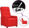VidaXL Sta opstoel verstelbaar kunstleer rood online kopen