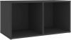 VidaXL Tv meubel 72x35x36, 5 cm spaanplaat grijs online kopen