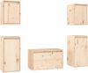VidaXL Tv meubelen 5 st massief grenenhout online kopen