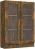 VidaXL Vitrinekast 82, 5x30, 5x115 cm bewerkt hout gerookt eikenkleurig online kopen