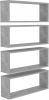 VidaXL Wandschappen kubus 4 st 60x15x23 cm spaanplaat betongrijs online kopen