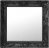 VidaXL Wandspiegel barok stijl 50x50 cm zwart online kopen