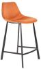 Dutchbone Barkruk 'Franky' Velvet(zithoogte 80cm ), kleur Oranje online kopen