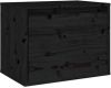 VIDAXL Wandkast 45x30x35 cm massief grenenhout zwart online kopen