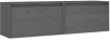 VIDAXL Wandkasten 2 st 60x30x35 cm massief grenenhout grijs online kopen