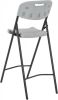 VIDAXL Barstoelen inklapbaar 2 st HDPE en staal wit online kopen