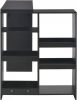 VidaXL Bartafel met verplaatsbaar schap 138x40x120 cm zwart online kopen