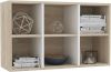 VidaXL Boekenkast/dressoir 66x30x97, 8 cm bewerkt hout wit sonoma eiken online kopen