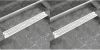 VIDAXL Doucheafvoer 2 st rechthoekig golvend 830x140 mm roestvrij staal online kopen