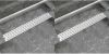 VidaXL Doucheafvoer 2 st rechthoekig lijn 830x140 mm roestvrij staal online kopen