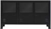 VIDAXL Dressoir industri&#xEB, le stijl 120x35x70 cm metaal zwart online kopen