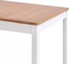 VidaXL Eettafel 140x70x73 cm grenenhout wit en bruin online kopen